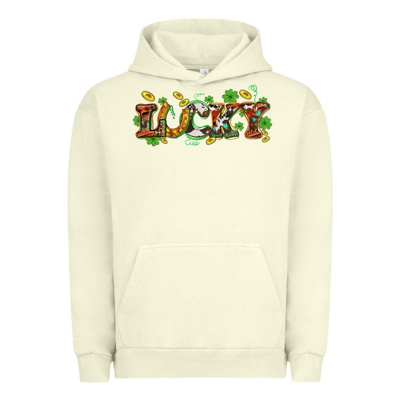 St. Patrick's Western Lucky And Shamrocks Urban Hoodie by OliviaCreatesArt | Teevron