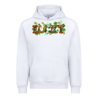 White St. Patrick's Western lucky and shamrocks Urban Hoodie - OliviaCreatesArt