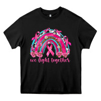 Black We Fight Together Rainbow Heavy Core Tee - texasbilliewilder