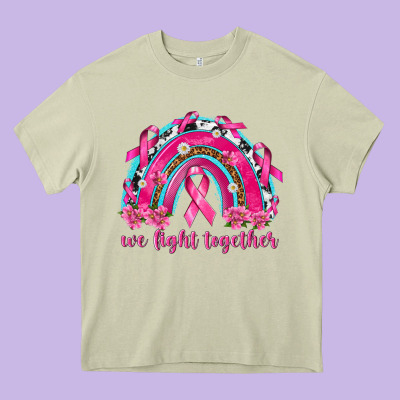 We Fight Together Rainbow Heavy Core Tee Designed By Texasbilliewilder