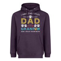 Plum i have two titles dad and grandpa Heavyweight Hoodie - Bettercallsaul