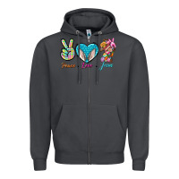 Smoke Peace Love Easter Jesus Zipper Hoodie - BundleAndBundleShop
