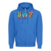 True Royal Peace Love Easter Jesus Zipper Hoodie - BundleAndBundleShop