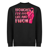 Black i fought for my life and i won Heavyweight Sweatshirt - NancyCooperArtShop