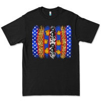 Black American police brushstrokes Premium Tee - Neo Western