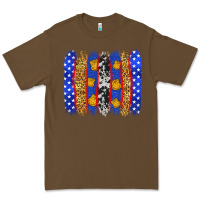 Cacao American police brushstrokes Premium Tee - Neo Western
