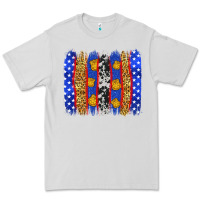 Dove Grey American police brushstrokes Premium Tee - Neo Western