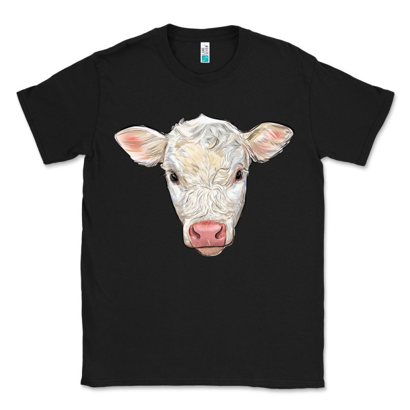 Charolais Calf Face Classic Tee by LillyAllenDesigns | Teevron