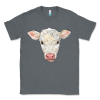 Charcoal Heather charolais calf face Classic Tee - LillyAllenDesigns