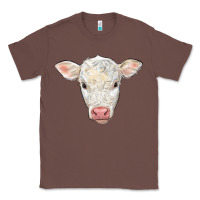 Chestnut charolais calf face Classic Tee - LillyAllenDesigns