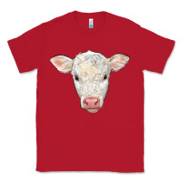 Red charolais calf face Classic Tee - LillyAllenDesigns