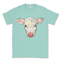 Seafoam charolais calf face Classic Tee - LillyAllenDesigns