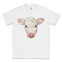 White charolais calf face Classic Tee - LillyAllenDesigns