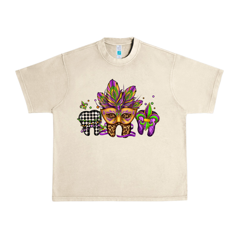 Mardi Gras Teeth Dental Assistant Urban Heavy Tee by Jasminsmagicworld | Teevron