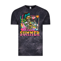 Cloud Black sweet summer skeleton Vintage Tee - Jasminsmagicworld