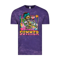 Cloud Purple sweet summer skeleton Vintage Tee - Jasminsmagicworld