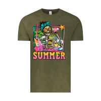 Vintage Olive sweet summer skeleton Vintage Tee - Jasminsmagicworld