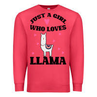 Cardinal Llama Just A Girl Who Loves Llamas Premium Sweatshirt - Bettercallsaul