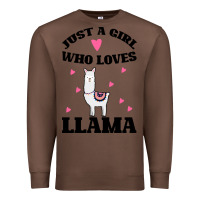 Chestnut Llama Just A Girl Who Loves Llamas Premium Sweatshirt - Bettercallsaul