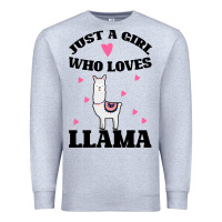 Heather Grey Llama Just A Girl Who Loves Llamas Premium Sweatshirt - Bettercallsaul