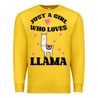 Lemon Llama Just A Girl Who Loves Llamas Premium Sweatshirt - Bettercallsaul