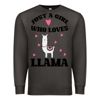Smoke Llama Just A Girl Who Loves Llamas Premium Sweatshirt - Bettercallsaul