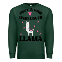 Sports Green Llama Just A Girl Who Loves Llamas Premium Sweatshirt - Bettercallsaul
