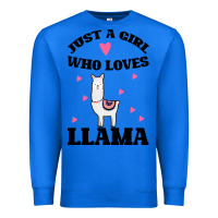 True Royal Llama Just A Girl Who Loves Llamas Premium Sweatshirt - Bettercallsaul