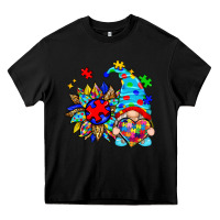 Black autism sunflower gnome Heavy Core Tee - Zillion Design Studio