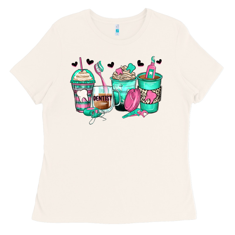 Dentist Coffee Cups Ladies Tee by Zillion Design Studio | Teevron