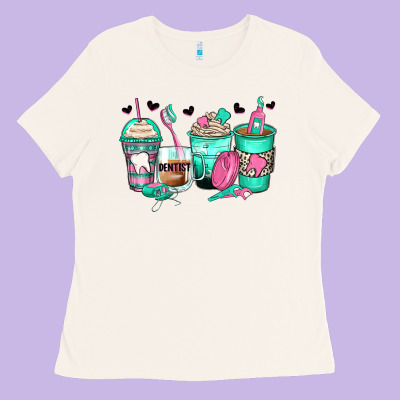 Dentist Coffee Cups Ladies Tee Designed By Zillion Design Studio