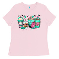 Bubblegum Pink dentist coffee cups Ladies Tee - Zillion Design Studio