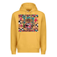 Mustard racing girl Premium Hoodie - JahusDesignShop