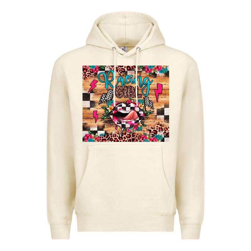 Racing Girl Premium Hoodie by JahusDesignShop | Teevron