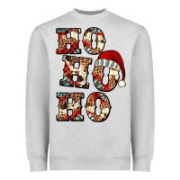 Heather Grey ho ho ho western christmas Heavyweight Sweatshirt - Jasminsmagicworld