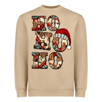 Ho Ho Ho Western Christmas Heavyweight Sweatshirt | Teevron