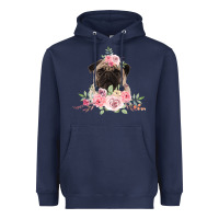 Navy Pug Heavyweight Hoodie - Bettercallsaul