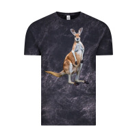 Cloud Black kangaroo Vintage Tee - LillyAllenDesigns