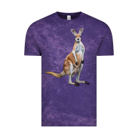 Cloud Purple kangaroo Vintage Tee - LillyAllenDesigns