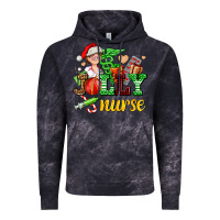 Cloud Black jolly nurse with Christmas element Vintage Hoodie - AdoDesignShop