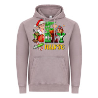 Vintage Zinc jolly nurse with Christmas element Vintage Hoodie - AdoDesignShop