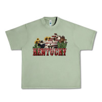 Oil Green kentucky Urban Heavy Tee - NancyCooperArtShop