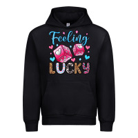 Black feeling lucky valentine's day olivia Urban Hoodie - OliviaCreatesArt