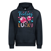 Navy feeling lucky valentine's day olivia Urban Hoodie - OliviaCreatesArt