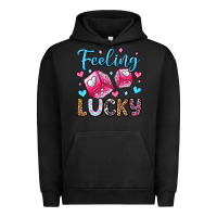 Pigment Black feeling lucky valentine's day olivia Urban Hoodie - OliviaCreatesArt