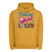 Pigment Peanut Butter feeling lucky valentine's day olivia Urban Hoodie - OliviaCreatesArt