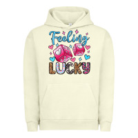 Pigment Pistachio feeling lucky valentine's day olivia Urban Hoodie - OliviaCreatesArt
