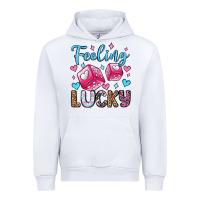 White feeling lucky valentine's day olivia Urban Hoodie - OliviaCreatesArt