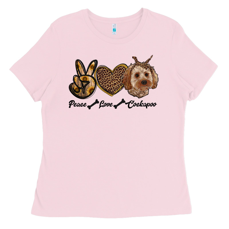 Peace Love Cockapoo Ladies Tee by RanaPortraitStore | Teevron