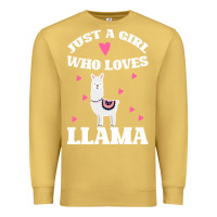 Antique Gold Llama Just A Girl Who Loves Llamas Premium Sweatshirt - Bettercallsaul